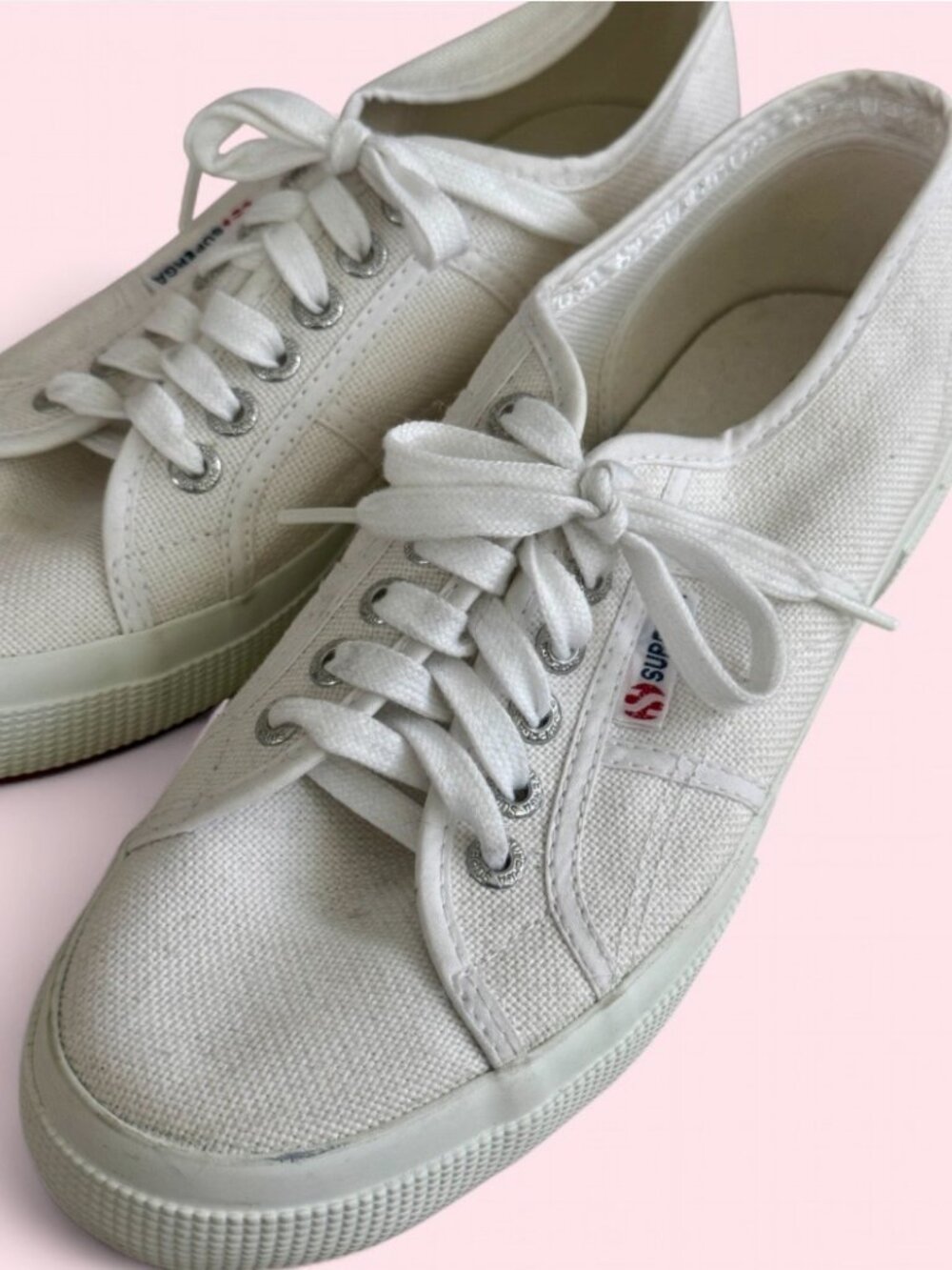 Superga 2750 Cotu Classic Sneakers in White, Size 9/EU 40
